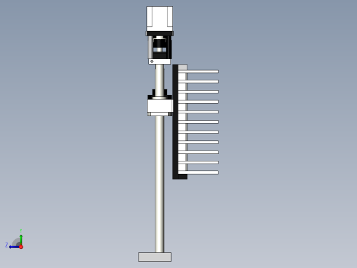 轴承套圈储料机械系统设计右视缩略图