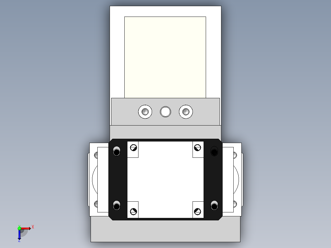 轴承套圈储料机械系统设计俯视图