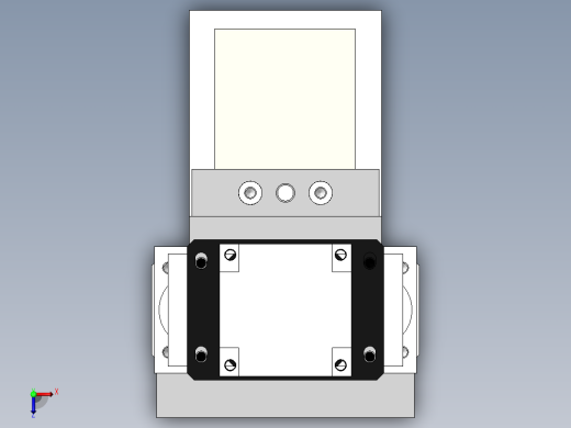 轴承套圈储料机械系统设计俯视缩略图
