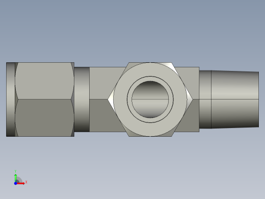 卡套式工业通用硬管接头10_rbu-s前视缩略图