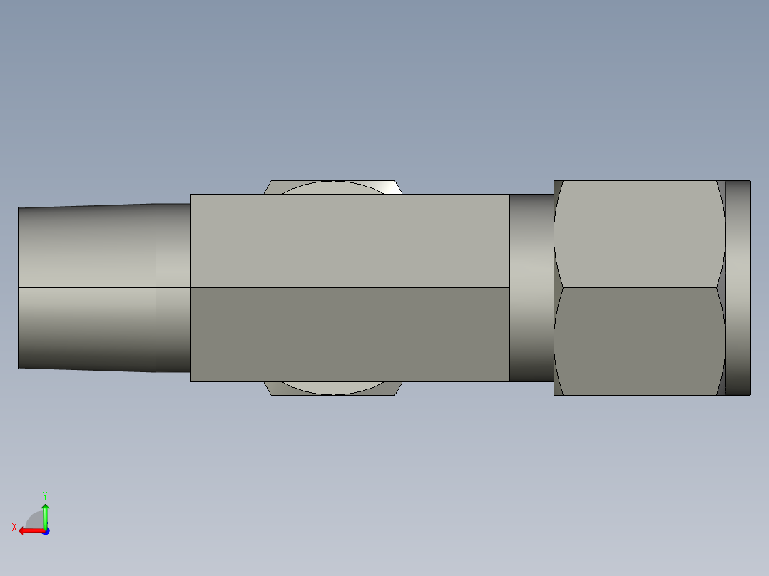 卡套式工业通用硬管接头10_rbu-s后视图