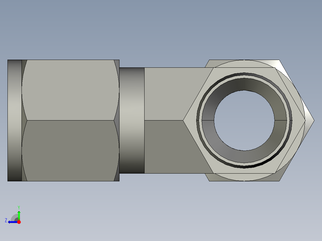 卡套式工业通用硬管接头10_rbu-s右视图