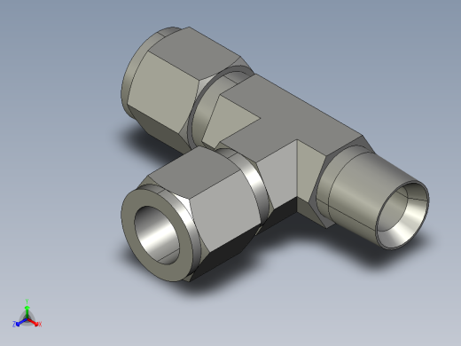 卡套式工业通用硬管接头10_rbu-s正等轴测缩略图