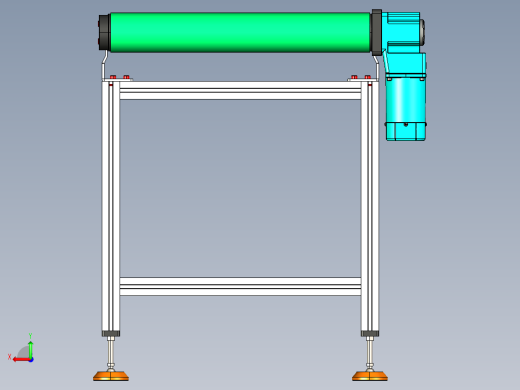 LE-XC4080-左直连驱动重载皮带线-负载200kg后视缩略图