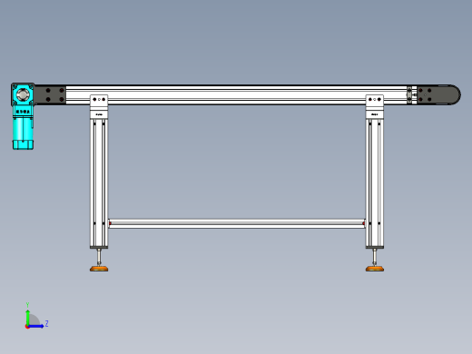 LE-XC4080-左直连驱动重载皮带线-负载200kg左视缩略图
