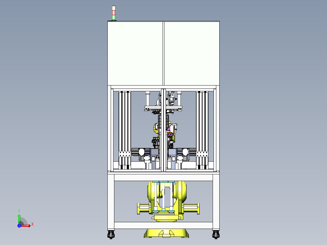 汽车电机定子与转子自动组转机sw18前视图
