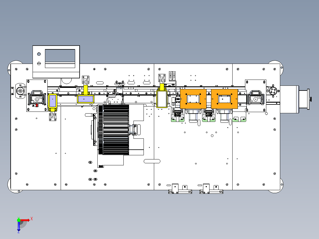零件装配台step俯视图