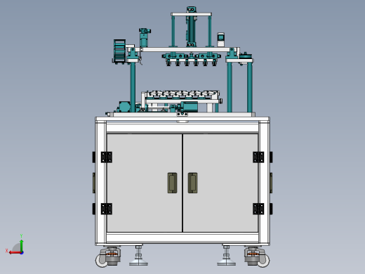 XY双向多点位置变距机构后视缩略图