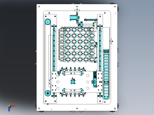 XY双向多点位置变距机构俯视缩略图
