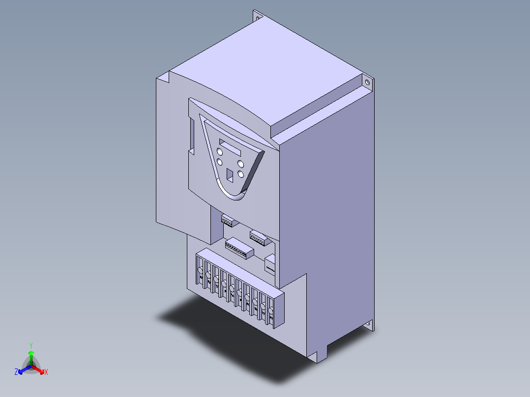 施耐德电气 ATV71HD18N4Z正等轴测图