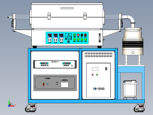 高真空管式炉前视缩略图