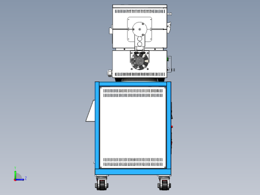 高真空管式炉左视缩略图