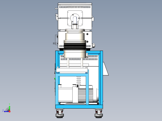 高真空管式炉右视缩略图