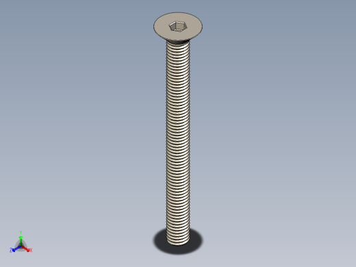Screw_ISO_10642_M8x90_A2.STEP正等轴测缩略图