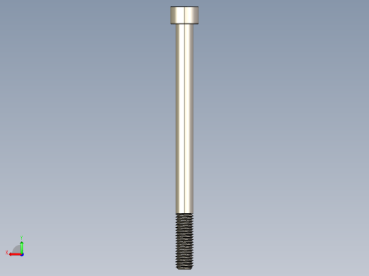 Screw_DIN_912_M10x140_A2.STEP公制内六角螺钉后视缩略图