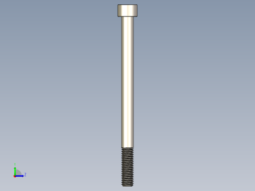 Screw_DIN_912_M10x140_A2.STEP公制内六角螺钉左视缩略图