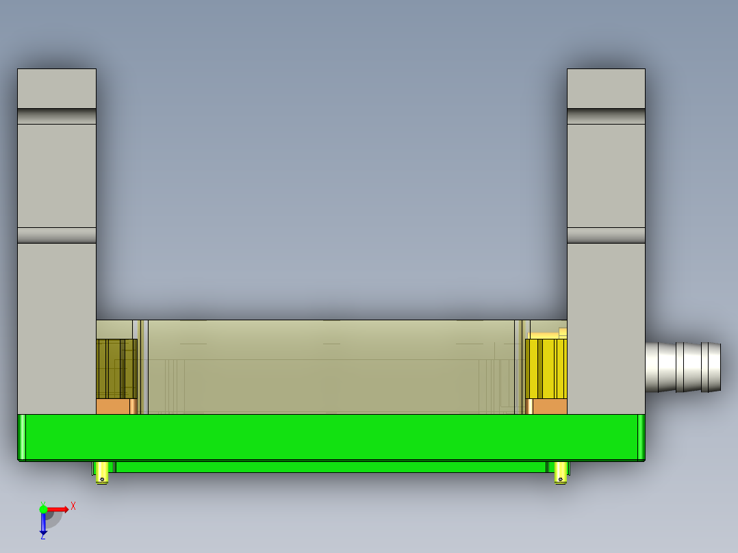 CKS-D-笔记本CNC工装夹具三维模型CNC3-201130俯视图