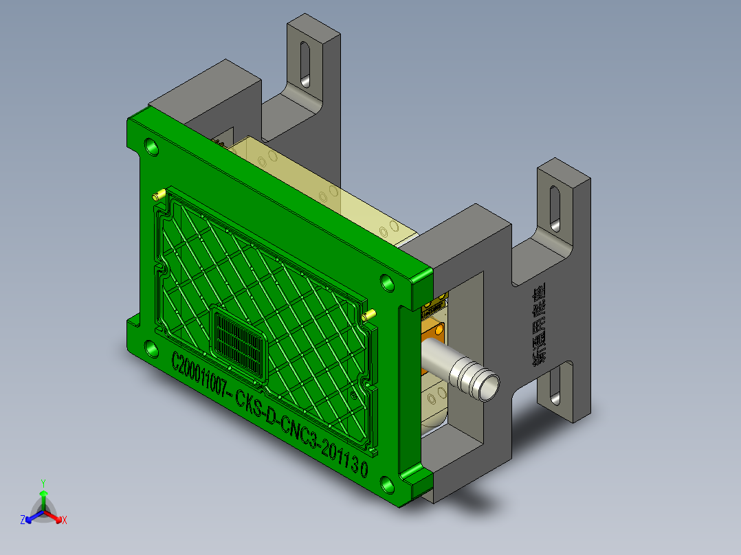CKS-D-笔记本CNC工装夹具三维模型CNC3-201130正等轴测图