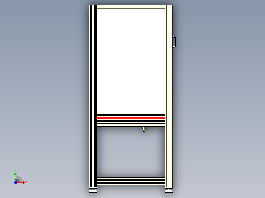 封盖机设备前视图