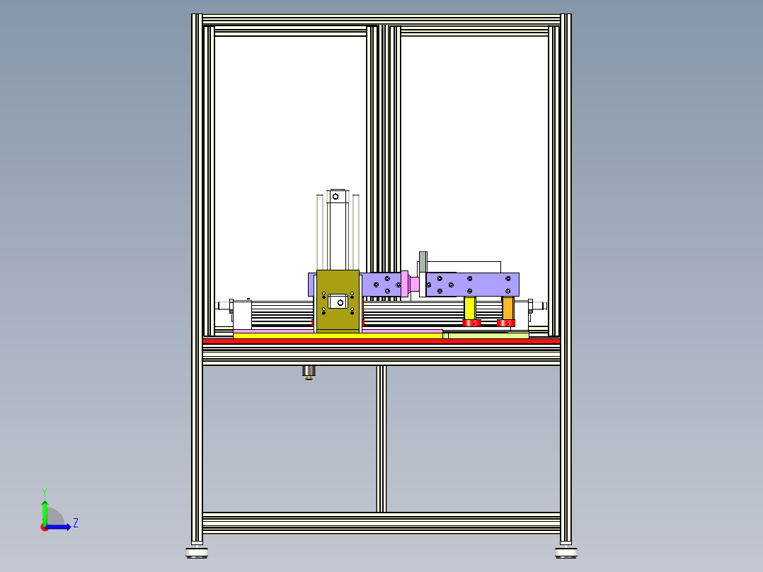 封盖机设备左视图