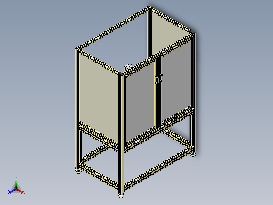 封盖机设备正等轴测图