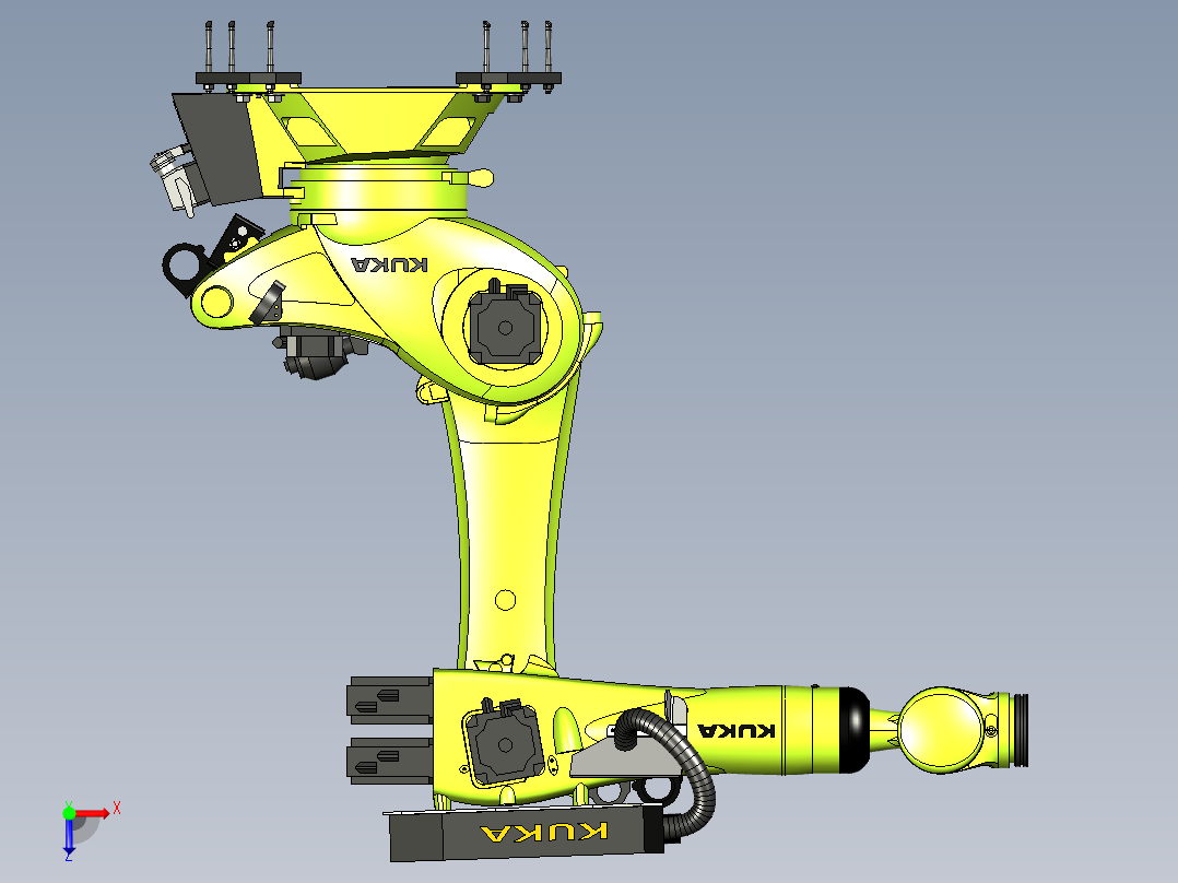 KUKA KR 270 R2700 ultra (KR QUANTEC ultra)机器人俯视图