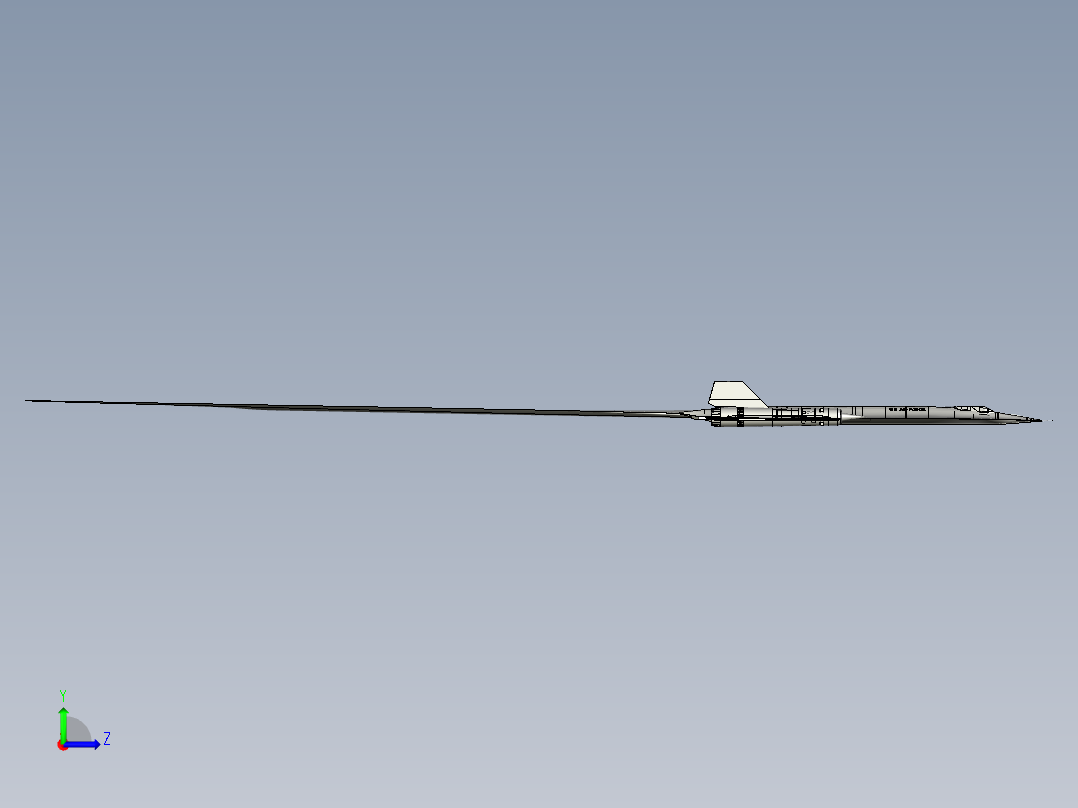 B3003284-洛克希德SR-71黑鸟侦察机左视图