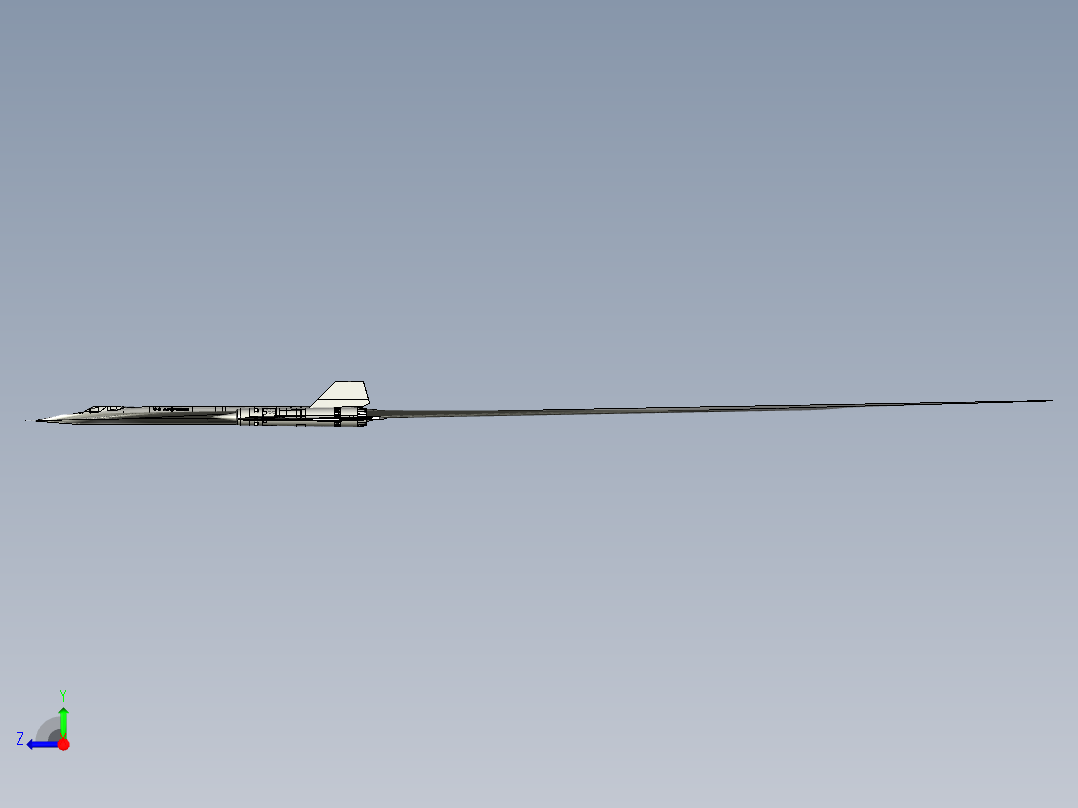 B3003284-洛克希德SR-71黑鸟侦察机右视图