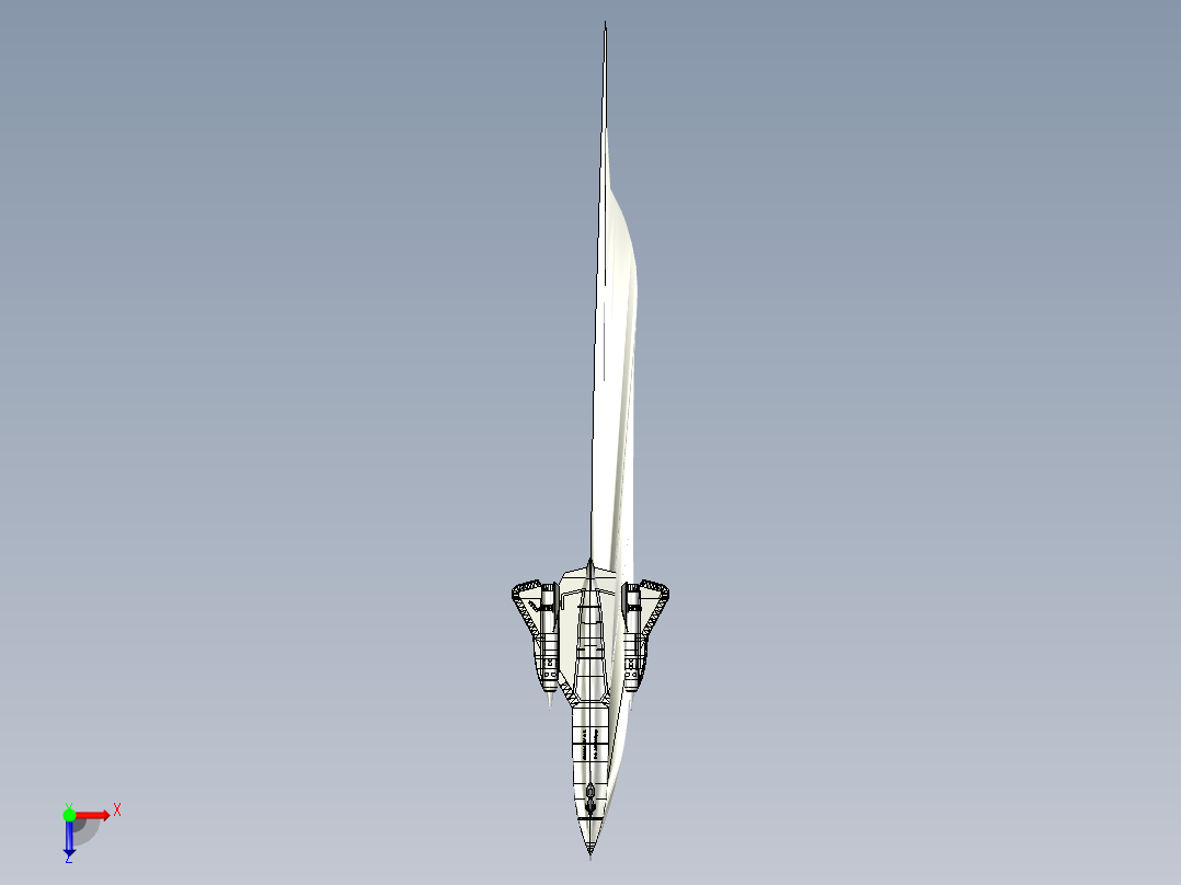 B3003284-洛克希德SR-71黑鸟侦察机俯视图