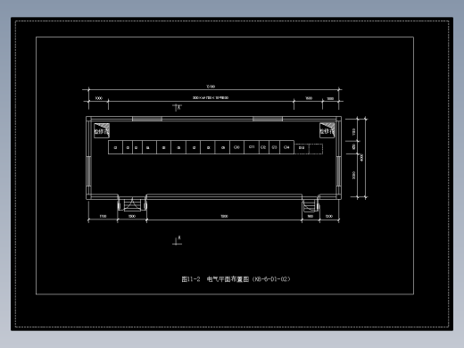 图11-2  电气平面布置图（KB-6-D1-02）