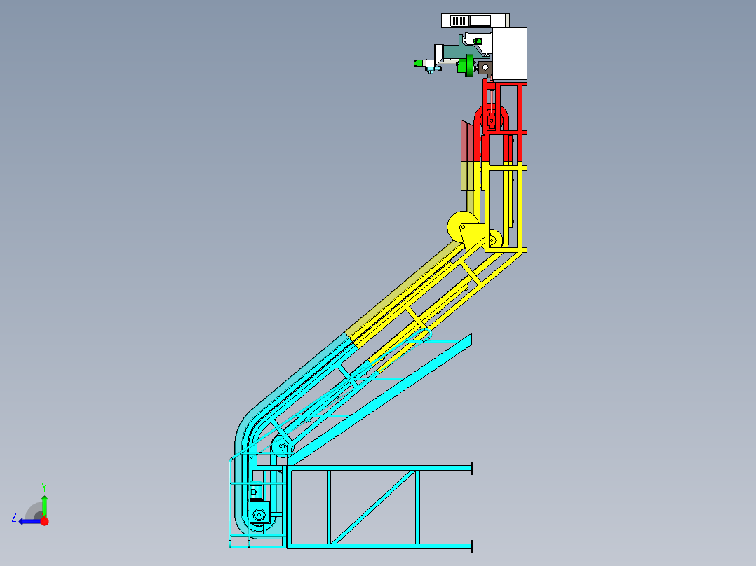 手机保护套自动钻孔生产设备设计右视图