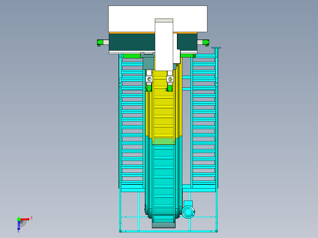 手机保护套自动钻孔生产设备设计俯视图