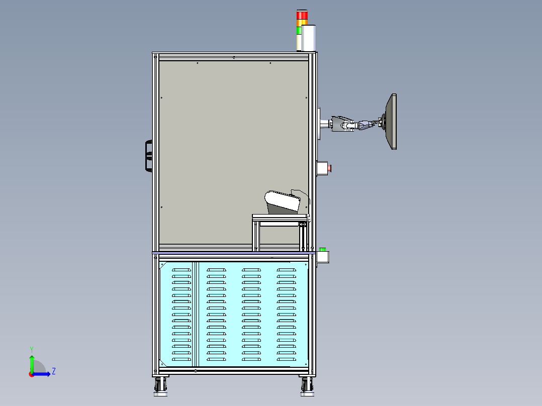 汽车旋钮测试设备左视图