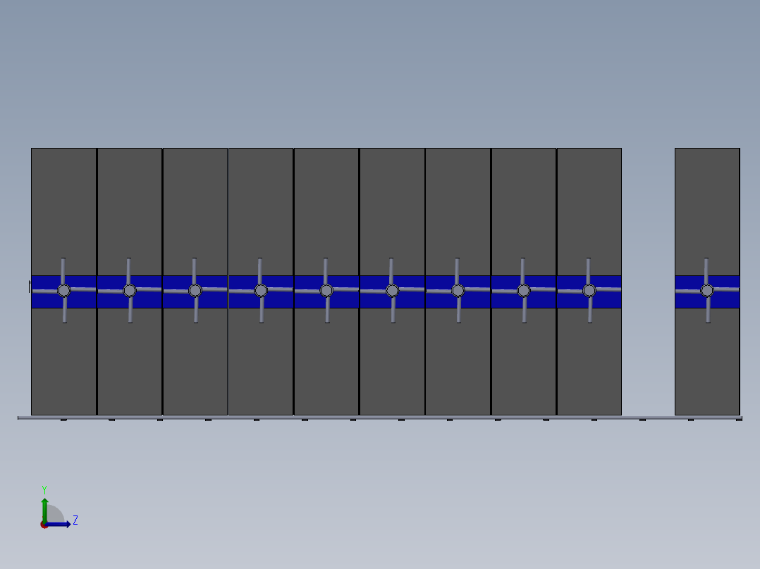 A2004648-动态货架系统左视图