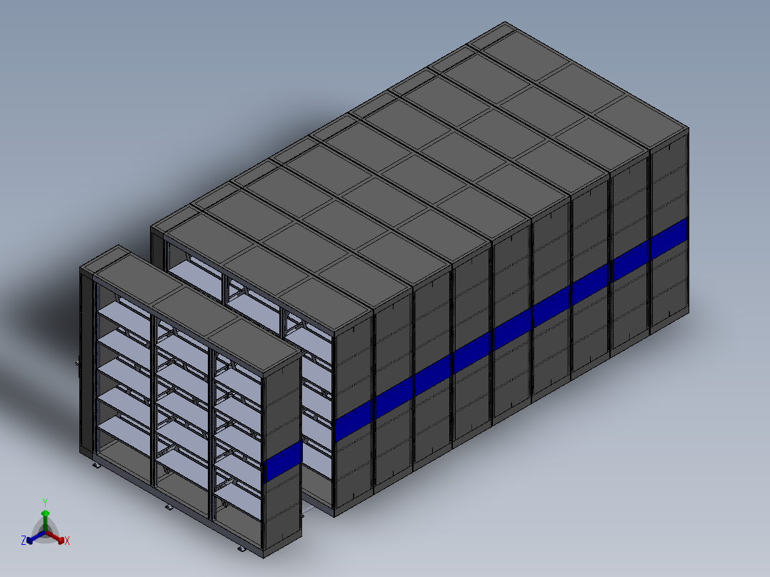 A2004648-动态货架系统正等轴测图