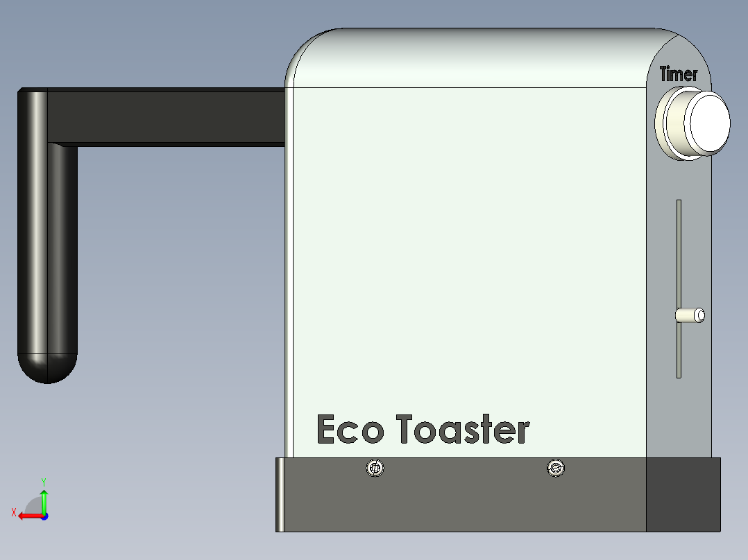 B2005168-无电烤面包机后视图