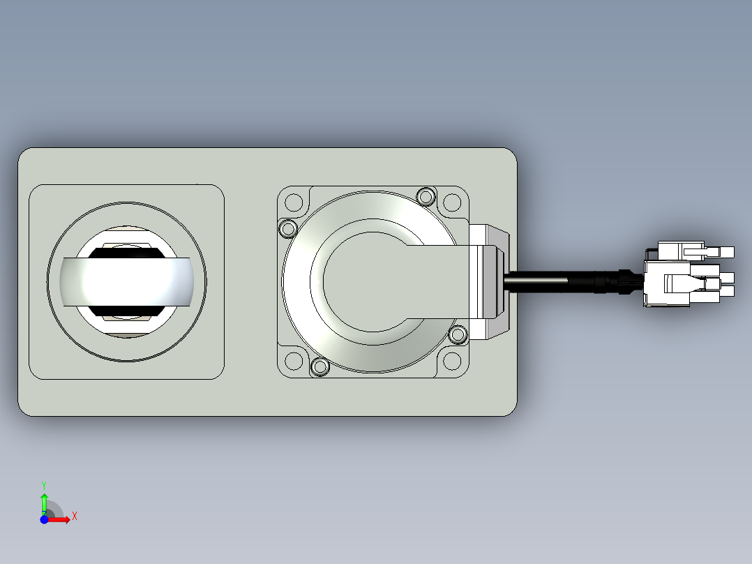 伺服电动缸G-220084前视图