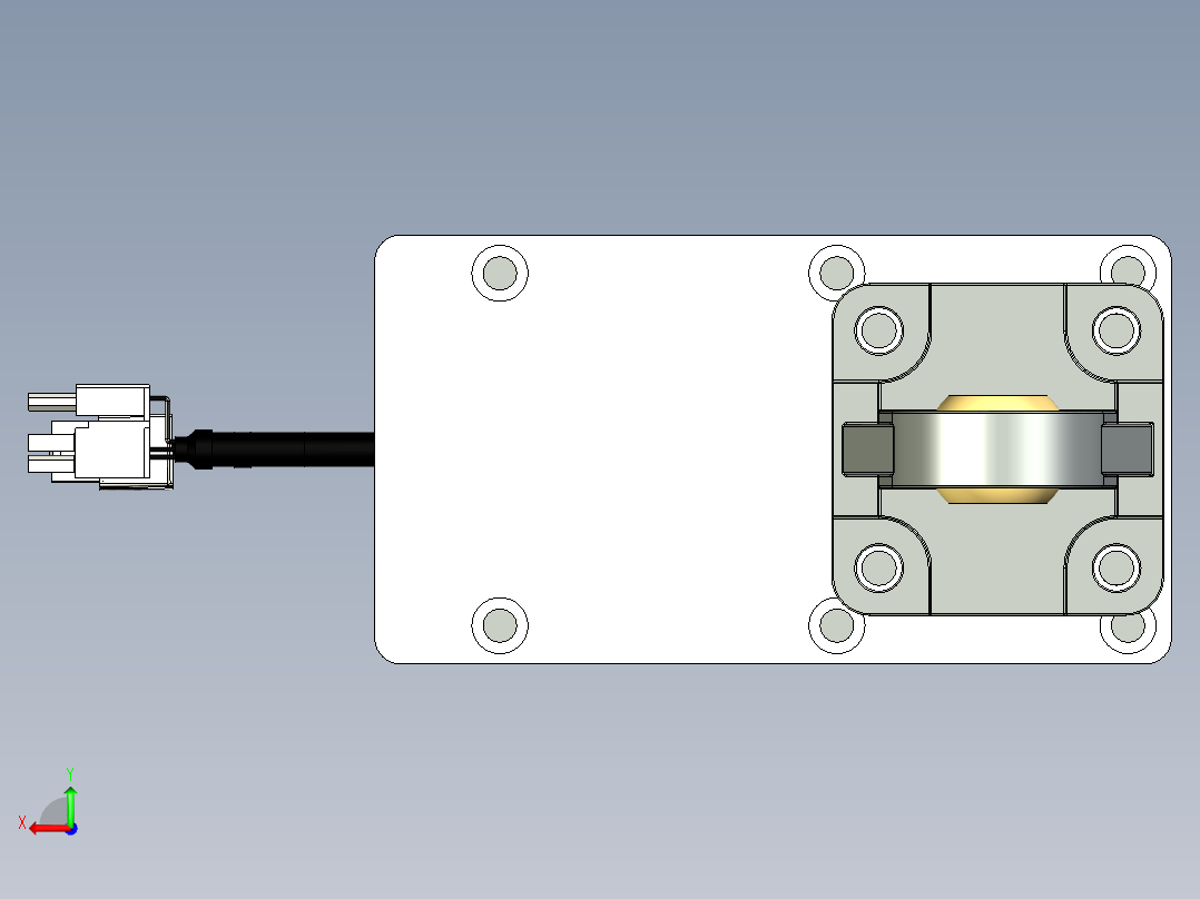 伺服电动缸G-220084后视图
