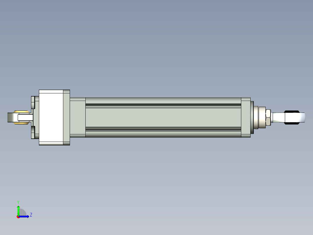 伺服电动缸G-220084左视图