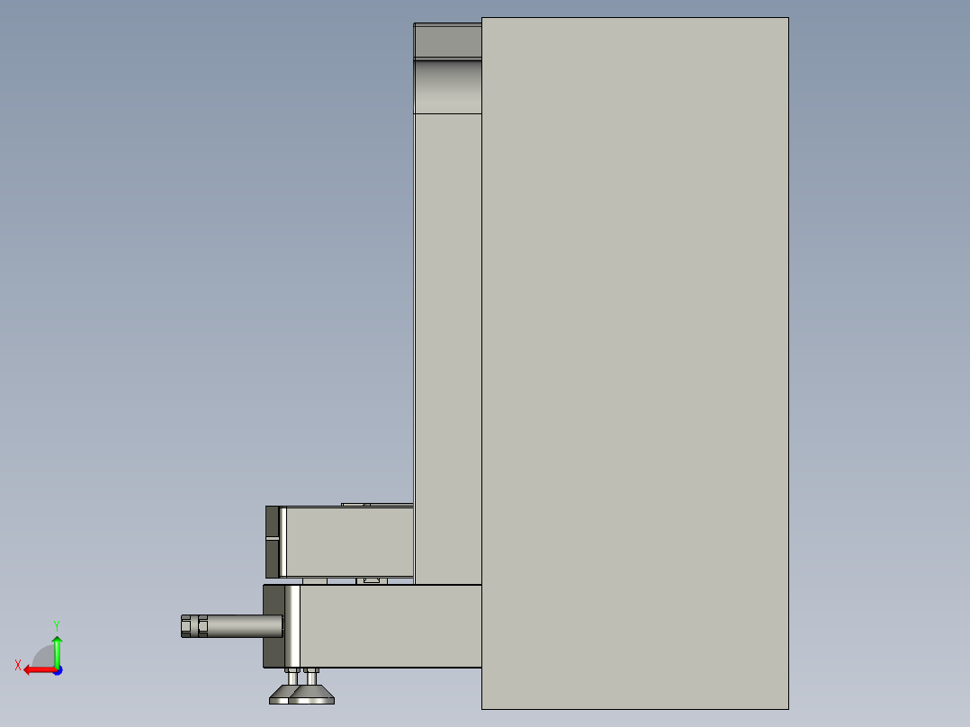 桌面式视觉测量仪后视图
