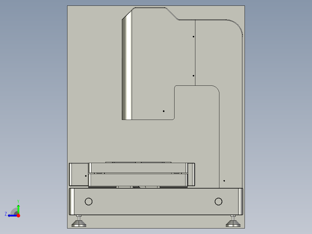 桌面式视觉测量仪右视图