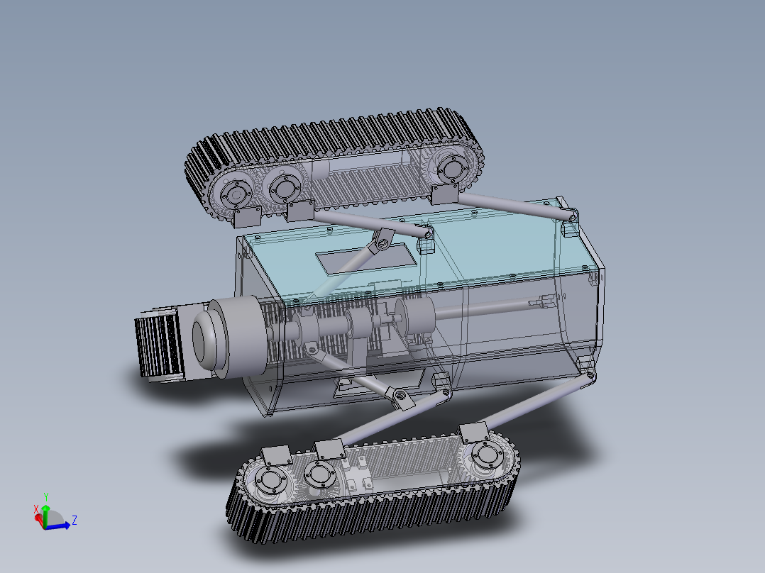 管道机器人结构设计-管道爬行机器人【SW三维建模+CAD图纸+说明】