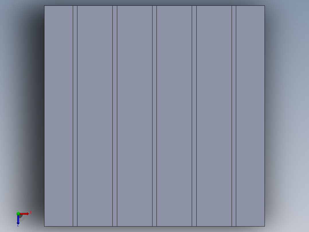 1000x1000 数控机床工作台俯视图