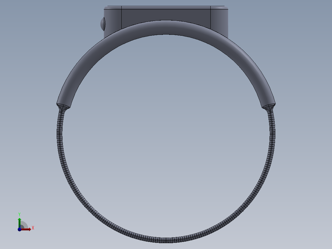 生命侦测手环前视图