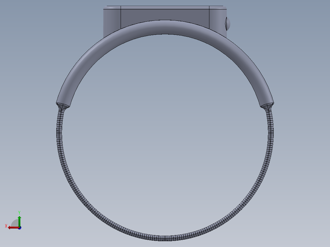生命侦测手环后视图