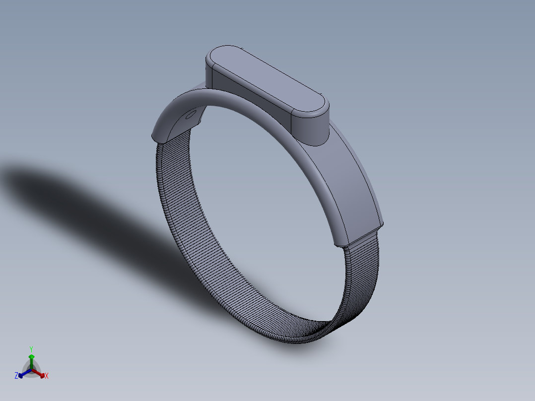 生命侦测手环正等轴测图