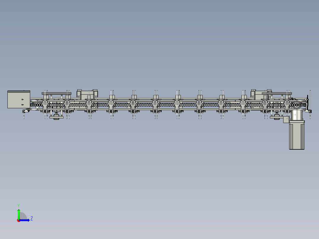 2018SOLIDWORKS1500Z输送线机构左视图