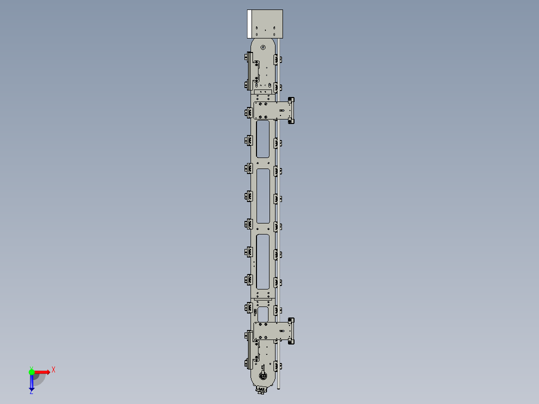 2018SOLIDWORKS1500Z输送线机构俯视图