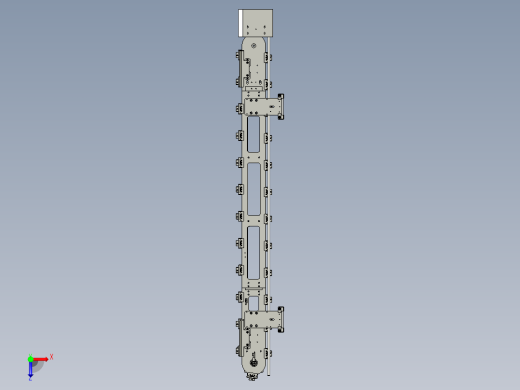2018SOLIDWORKS1500Z输送线机构俯视缩略图