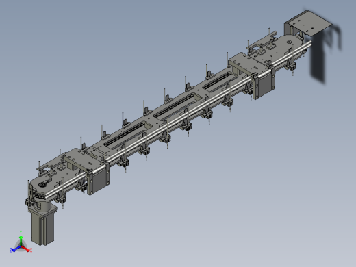2018SOLIDWORKS1500Z输送线机构正等轴测缩略图